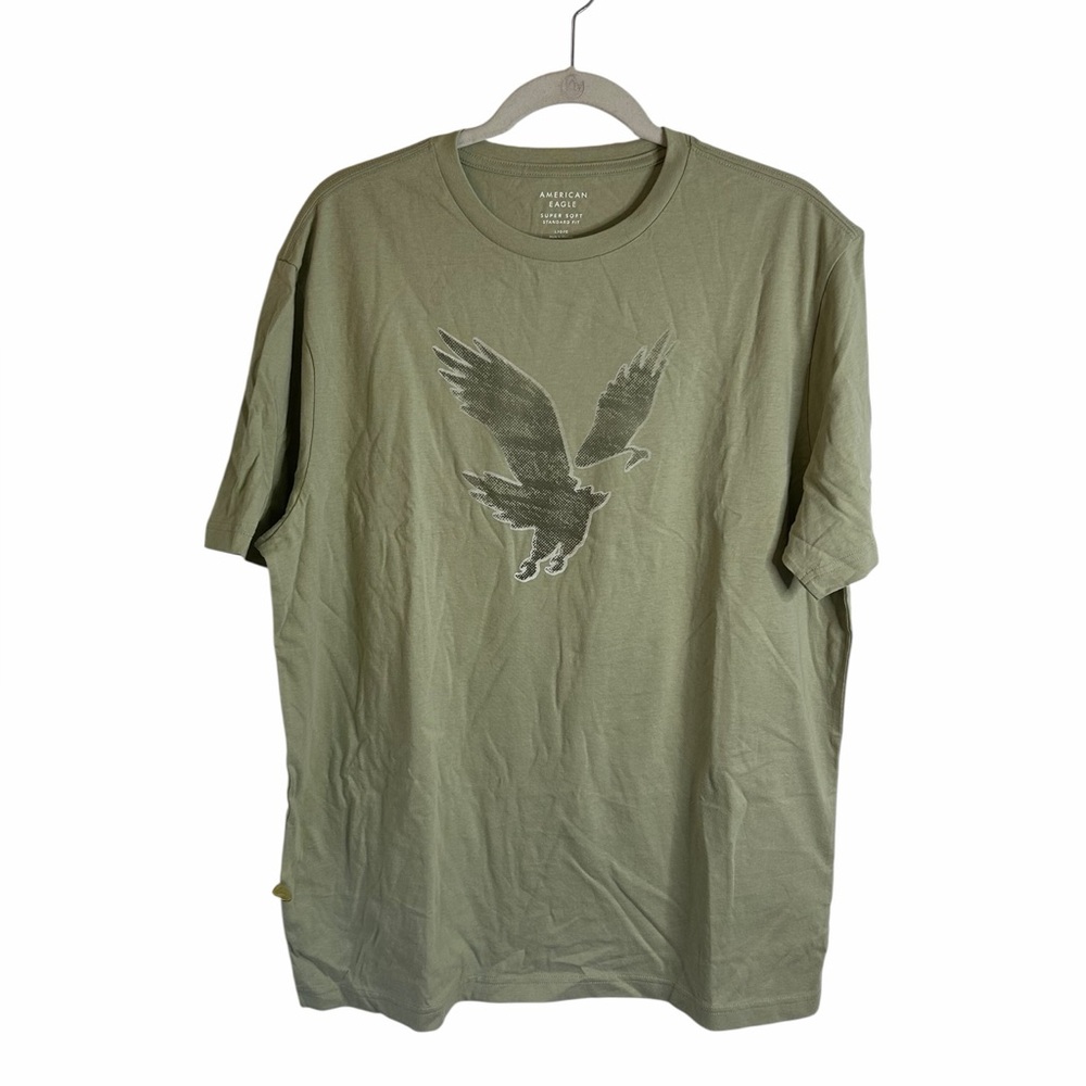 American Eagle Light Green Super Soft Standard Fit T-shirt Mens Sz Large NWOT